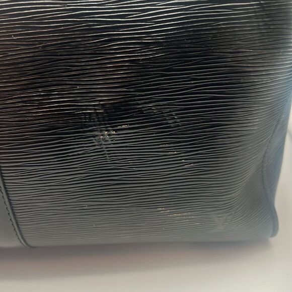 LOUIS VUITTON VINTAGE BLACK EPI LEATHER DUFFLE TRAVEL BAG KEEPALL 50 - Picture 13 of 16